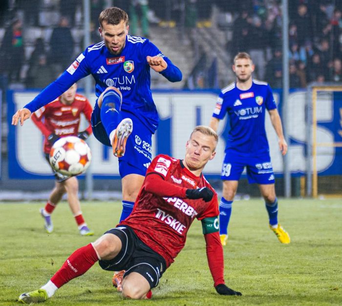 Klęska GKS-u Tychy w Legnicy. Podział punktów w Bytomiu - wyniki 18. kolejki Betclic 1. ligi