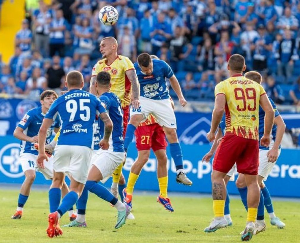 Tyszanie bez goli w Kołobrzegu. Ruch bez goli na Śląskim - wyniki 2. kolejki Betclic 1. ligi