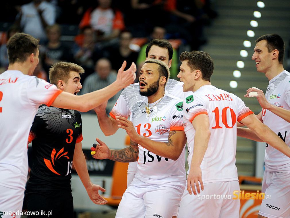 Spacerek Jastrzębskiego Węgla z meczu z AZS Częstochowa